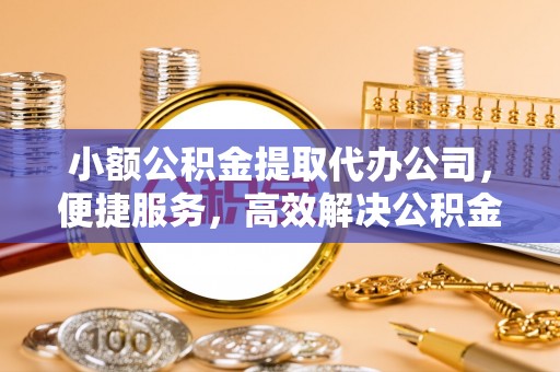 嘉善小额公积金提取代办公司，便捷服务，高效解决公积金提取难题