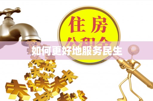 嘉善如何更好地服务民生