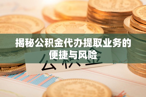 嘉善揭秘公积金代办提取业务的便捷与风险