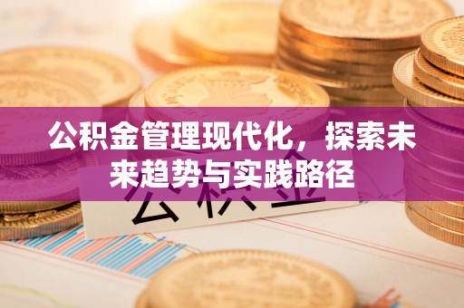 嘉善公积金管理现代化，探索未来趋势与实践路径