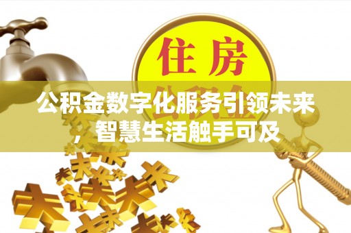 嘉善公积金数字化服务引领未来，智慧生活触手可及