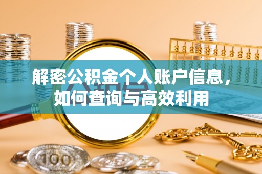嘉善解密公积金个人账户信息，如何查询与高效利用
