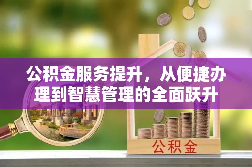 嘉善公积金服务提升，从便捷办理到智慧管理的全面跃升
