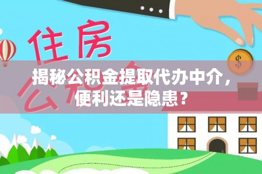 嘉善揭秘公积金提取代办中介，便利还是隐患？