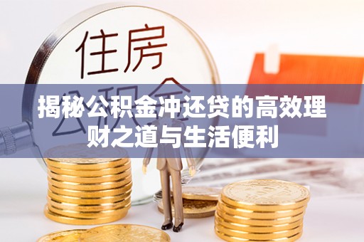嘉善揭秘公积金冲还贷的高效理财之道与生活便利