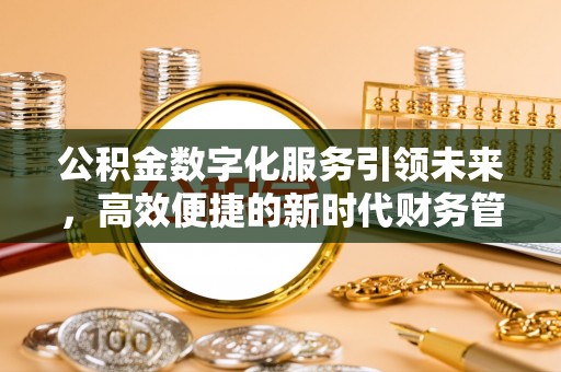 嘉善公积金数字化服务引领未来，高效便捷的新时代财务管理