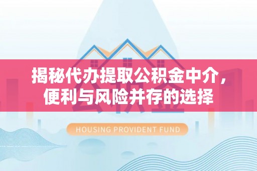 嘉善揭秘代办提取公积金中介，便利与风险并存的选择