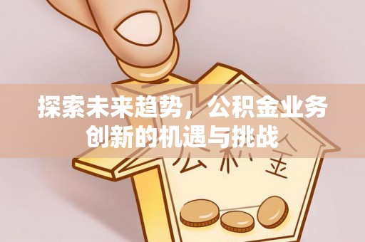 嘉善探索未来趋势，公积金业务创新的机遇与挑战