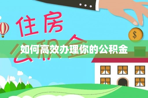 嘉善如何高效办理你的公积金