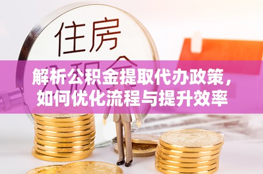 嘉善解析公积金提取代办政策，如何优化流程与提升效率