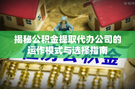 嘉善揭秘公积金提取代办公司的运作模式与选择指南