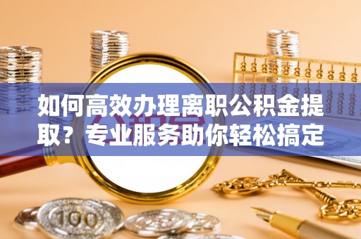 嘉善如何高效办理离职公积金提取？专业服务助你轻松搞定