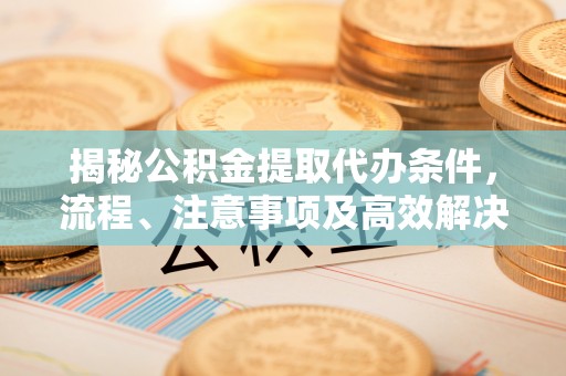 嘉善揭秘公积金提取代办条件，流程、注意事项及高效解决方案