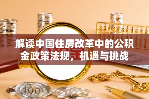 嘉善解读中国住房改革中的公积金政策法规，机遇与挑战