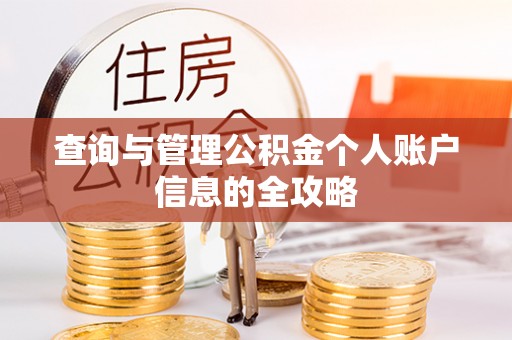 嘉善查询与管理公积金个人账户信息的全攻略