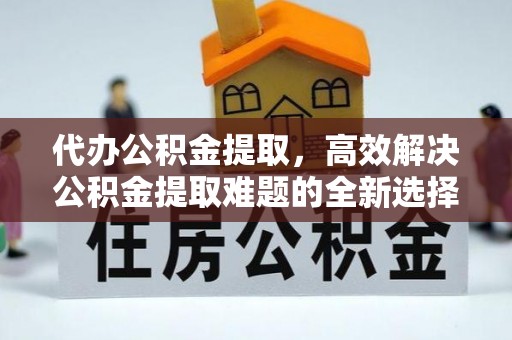 嘉善代办公积金提取，高效解决公积金提取难题的全新选择