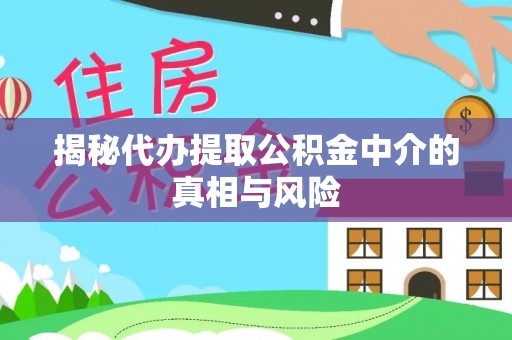 嘉善揭秘代办提取公积金中介的真相与风险