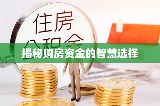 嘉善揭秘购房资金的智慧选择