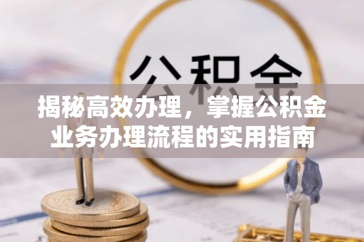 嘉善揭秘高效办理，掌握公积金业务办理流程的实用指南