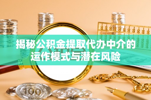 嘉善揭秘公积金提取代办中介的运作模式与潜在风险