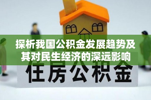 嘉善探析我国公积金发展趋势及其对民生经济的深远影响