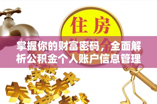 嘉善掌握你的财富密码，全面解析公积金个人账户信息管理