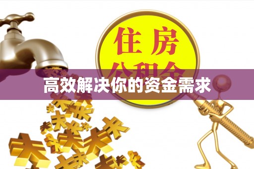 嘉善高效解决你的资金需求