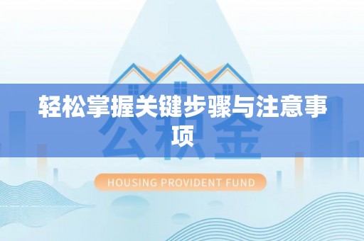 嘉善轻松掌握关键步骤与注意事项