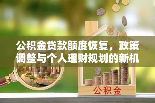 嘉善公积金贷款额度恢复，政策调整与个人理财规划的新机遇