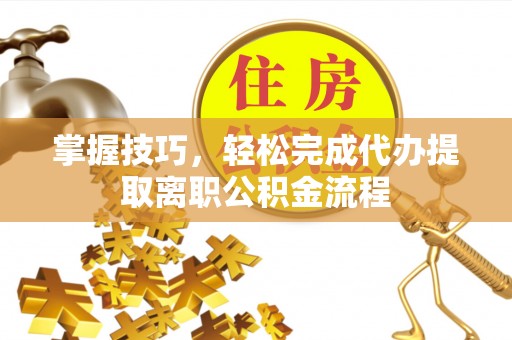 嘉善掌握技巧，轻松完成代办提取离职公积金流程