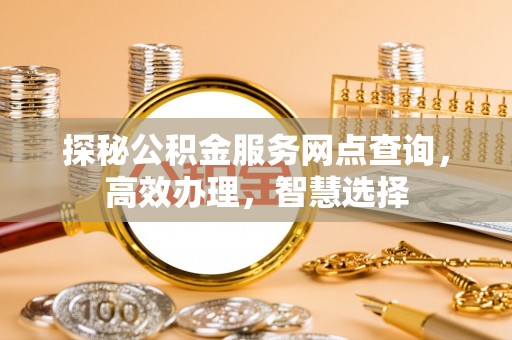 嘉善探秘公积金服务网点查询，高效办理，智慧选择