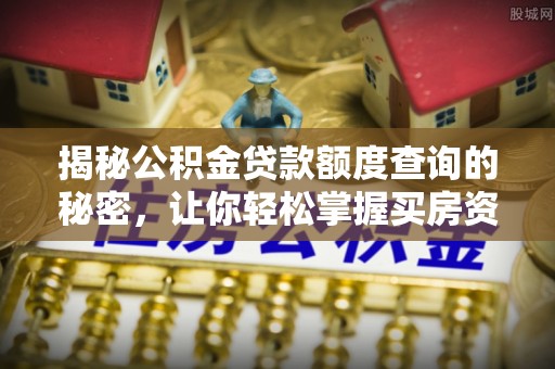 嘉善揭秘公积金贷款额度查询的秘密，让你轻松掌握买房资金规划