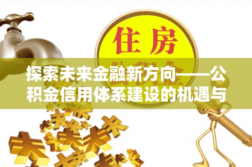 嘉善探索未来金融新方向——公积金信用体系建设的机遇与挑战