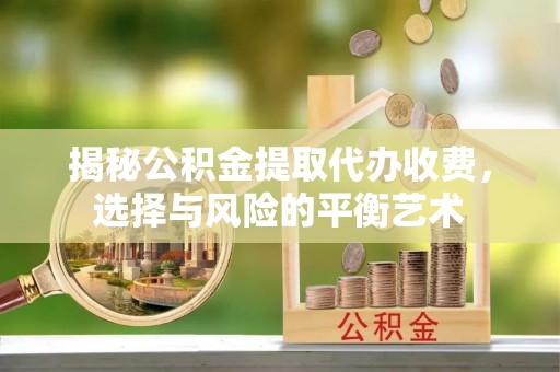 嘉善揭秘公积金提取代办收费，选择与风险的平衡艺术