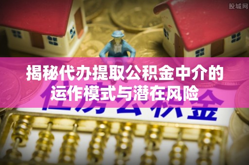 嘉善揭秘代办提取公积金中介的运作模式与潜在风险