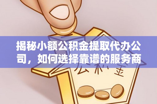 嘉善揭秘小额公积金提取代办公司，如何选择靠谱的服务商？