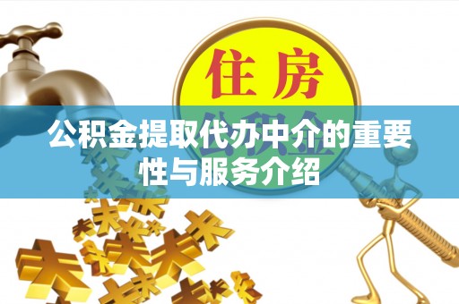 嘉善公积金提取代办中介的重要性与服务介绍