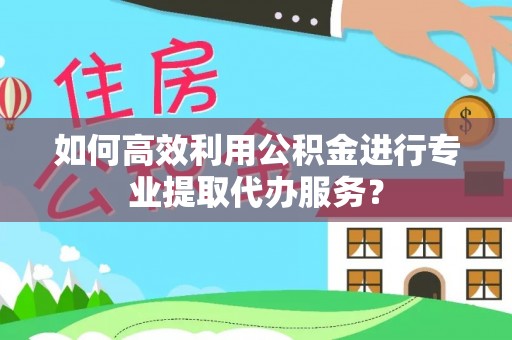 嘉善如何高效利用公积金进行专业提取代办服务？