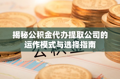 嘉善揭秘公积金代办提取公司的运作模式与选择指南