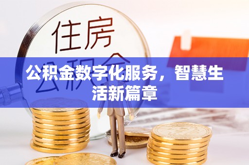 嘉善公积金数字化服务，智慧生活新篇章
