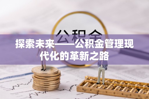 嘉善探索未来——公积金管理现代化的革新之路