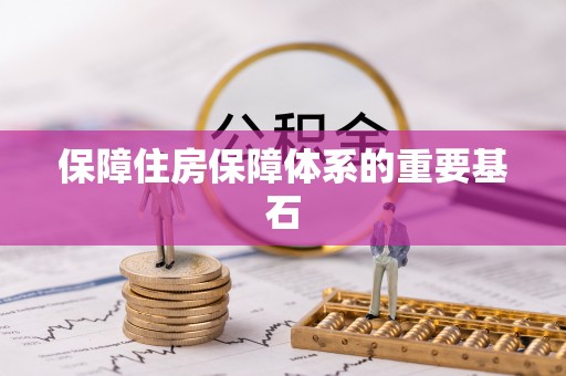 嘉善保障住房保障体系的重要基石